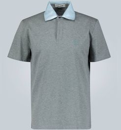 Grosgrain collar polo