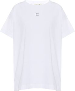Hook-embellished cotton T-shirt