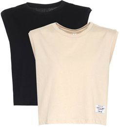 Set of two cotton tank tops