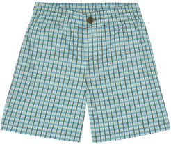 Barbican checked cotton shorts