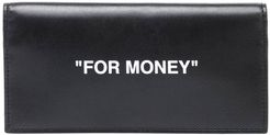 Quote leather wallet