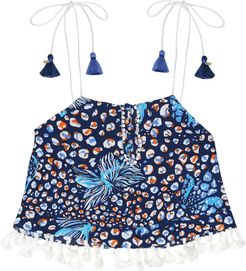 Mara printed georgette top