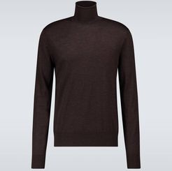 Wool turtleneck sweater