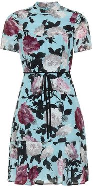 Anne floral silk minidress