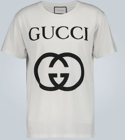 Oversized cotton T-shirt with GG