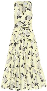 Mimosa floral cotton midi dress