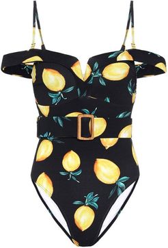 Exclusive to Mytheresa â Lola printed off-shoulder swimsuit