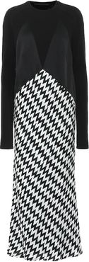 Zigzag jersey dress