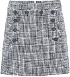 Maida checked tweed miniskirt