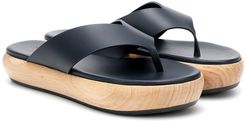 Erycina leather platform sandals