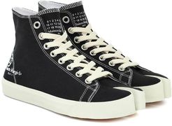 Tabi canvas high-top sneakers