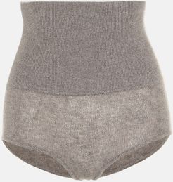 Belinda stretch-cashmere shorts