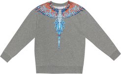 Wings cotton-blend sweater