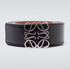 Anagram reversible leather belt