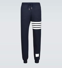 4-Bar cotton trackpants