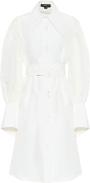 Antigua linen-blend shirt dress