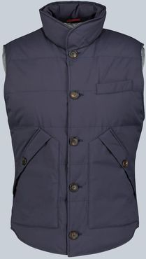 Quilted technical gilet