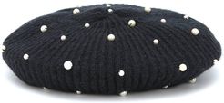Coco embellished wool beret