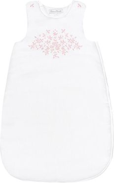 Embroidered cotton-blend bunting bag