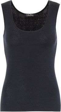Sonia cotton, silk and cashmere tank top