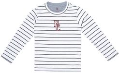 Logo striped cotton-jersey T-shirt