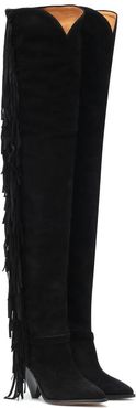 Lafstee suede over-the-knee boots