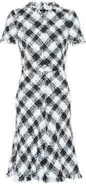 Checked tweed dress