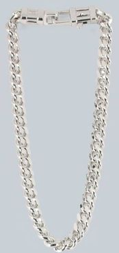 Rhodium-plated chain bracelet
