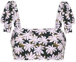 The Audrey printed bikini top