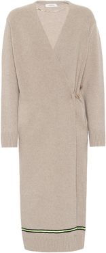 Wool and cashmere longline cardigan