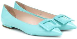 Gommetine Ball patent-leather ballet flats