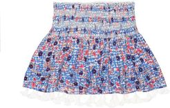 Mara smocked skirt