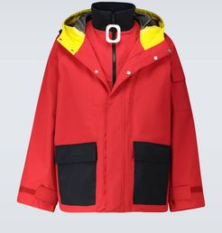 JWA puller nylon hooded jacket