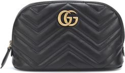 GG Marmont Medium leather cosmetics case