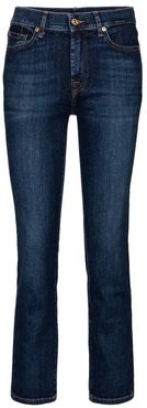 The Straight Crop mid-rise jeans