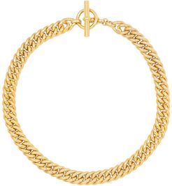 Small Curb Chain 18kt gold-plated sterling silver necklace