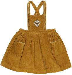 Goose corduroy pinafore dress