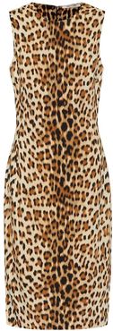 Leopard midi dress