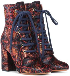 Exclusive to Mytheresa â Paisley velvet ankle boots