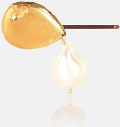 Apollos Dance 24kt gold-plated and pearl hair clip