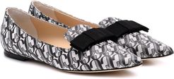 Gala printed leather ballet flats