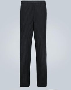 Reduced relaxed-fit ribbed pants