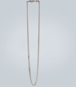 Rhodium-plated chain necklace