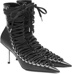 Corset 80 leather ankle boots