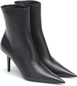 Knife Shark leather ankle boots