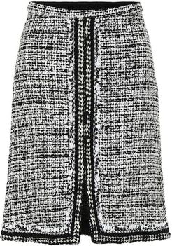 High-rise tweed miniskirt
