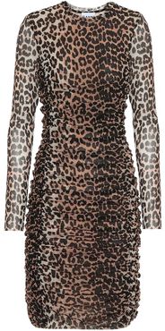 Leopard-printed minidress