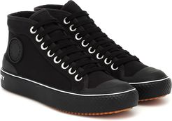 Canvas high-top sneakers