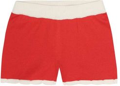 Scallop cotton shorts