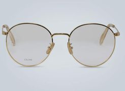 Rounded metal frame glasses